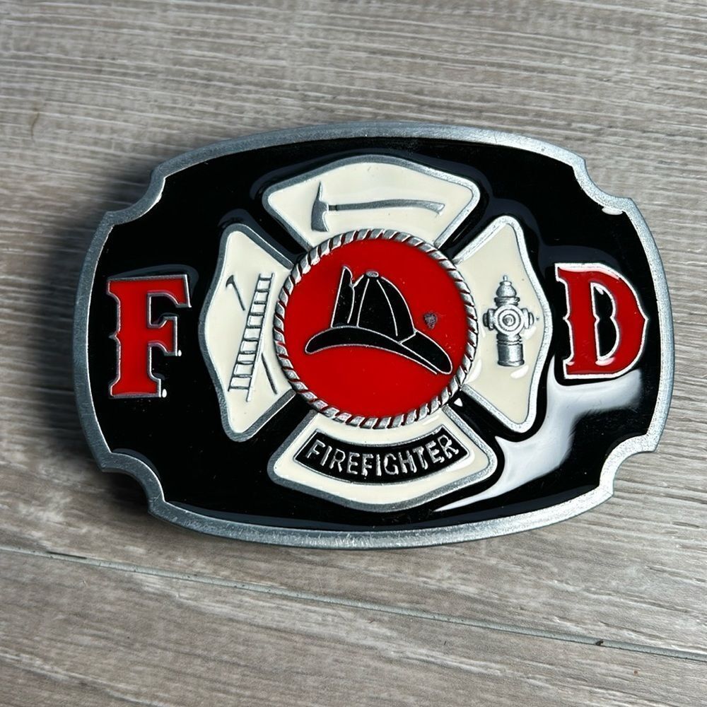 Firefighter belt buckle